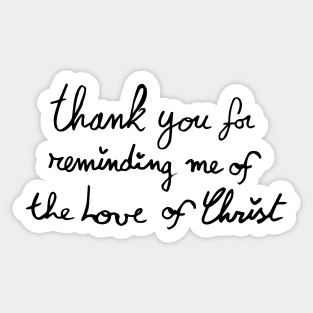 Thank you for Sticker